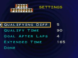 Change some of the settings for Pole Position here.