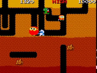 Dig Dug gameplay