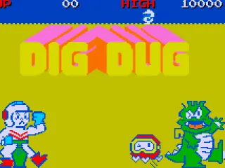 Dig Dug title screen