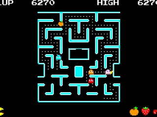 Ms. Pac-Man gameplay (full screen)