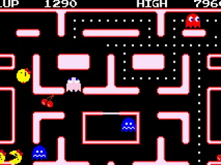 Ms. Pac-Man gameplay (scrolling)