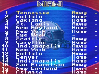 Your seasons fixtures