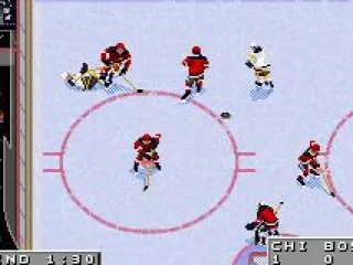 A Boston forward gets dumped coming into the zone.