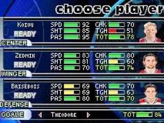 pick your players, which have different ratings in several stat categories based on their real-life counterparts.