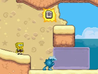 Danny can become phantom to pass through this block.