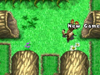 New game or continue menu