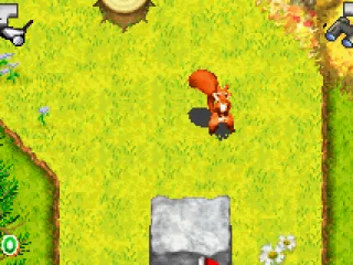 Before actually playing, Hammy can go around the course to get an overview.