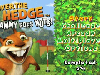 Title screen and main menu