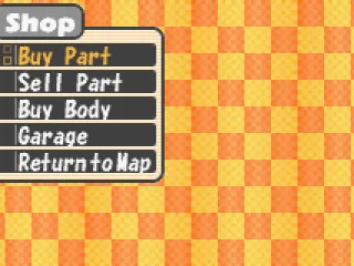 Use the shops in each world to purchase parts for your car