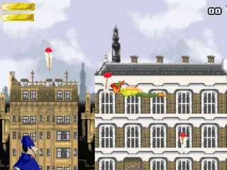 Guiding the children to fly over London towards Neverland