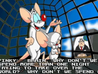 Intro: While pondering what to do one night, Pinky and Brain overheard something on the news...