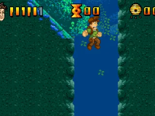 Falling down a cavern