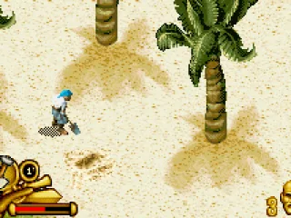 Digging for treasure.