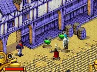 Green potions restore Jack's health.