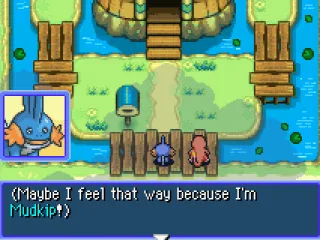 Maybe he feels that way because he's a Mudkip?