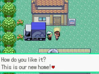 Beginning of the game. We just moved into this new town.