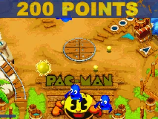 There are power pills rolling over the table. If Pac hits one, the ghost chase mode is activated.