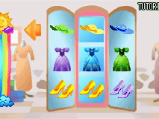 A fashion picking mini-game