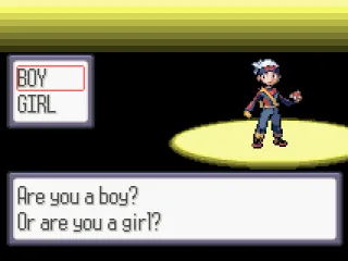 Choose a boy or girl to play as