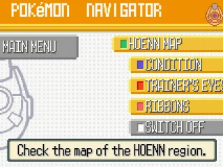 The new Pokemon Navigator