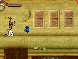 Jump to hit some flying enemies...