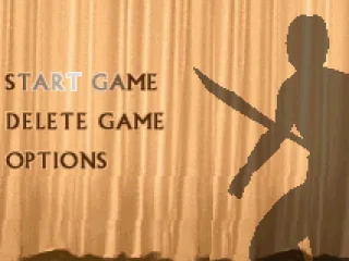 The menu screen gives you 3 simple options.