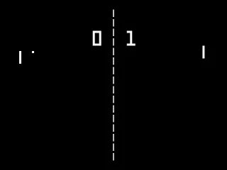 A game of Pong