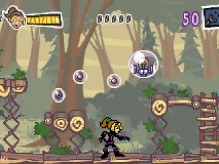 A stage set in the park