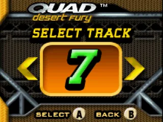 Track selection menu