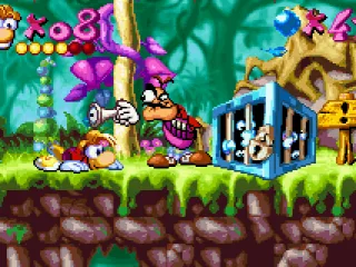 Before to free some Electoons, Rayman must escape successfully from Hunter's gun...