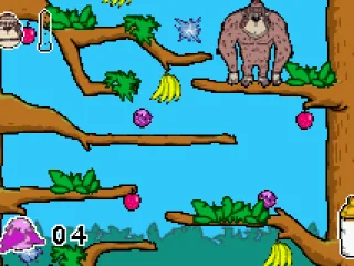 Now that I beat the monkeys, I need to beat the gorilla.