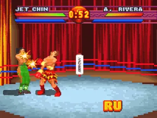 A different backdrop, I've just powered up my first RUMBLE level.