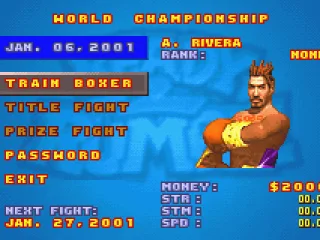 Training sequence in the Championship mode