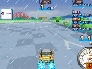 Another race includes running circles around a cone in the middle of a rain storm