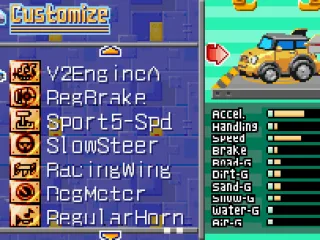 Customize your car with any parts you have or buy