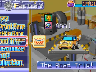 Make your choice from the main menu