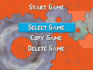Main menu