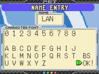 Enter a nickname, this will be used for save data