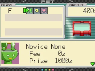 Selecting a tournament to enter