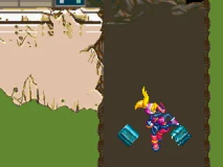 Falling down a chute...