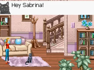 The cat gives tutorial instructions and even shows which way to go.