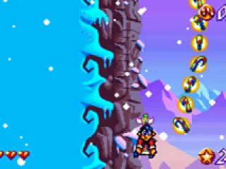 With a powerup, a fairy will carry you