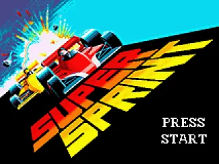 Super Sprint - title screen.