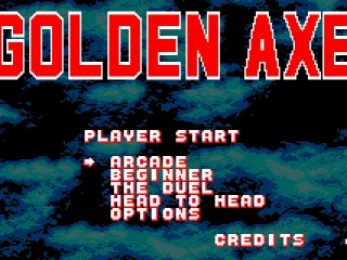 Golden Axe: Main Menu
