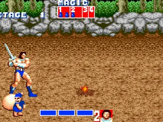 Golden Axe: These little elves drop potions.