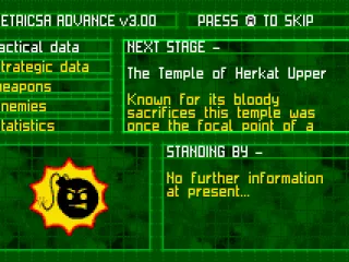 You get mission data before each mission.