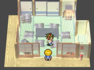 At Yoh's home; there is a save point here.