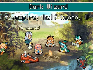 Each character has different strengths and weaknesses based on their type