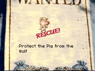 You need to protect a pig in this mission.