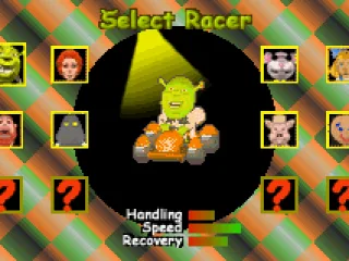 Choose your racer... Unlock others as you play